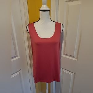 CHICO'S ROSE PINK TANK TOP, SIZE L